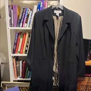 Sag Harbor mid length dress coat with hip style lining